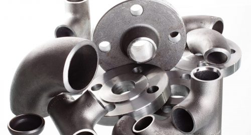 Steel,Welding,Fittings,On,Group.,Flanges,,Elbow,,Tees,And,Plug